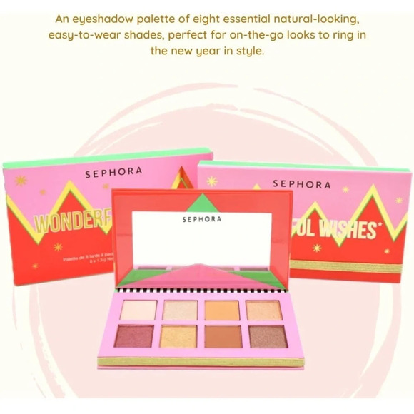 🎉HOST PICK🎉SEPHORA Wonderful Wishes Eyeshadow Palette 8 eyeshadows, NWT - Picture 9 of 9